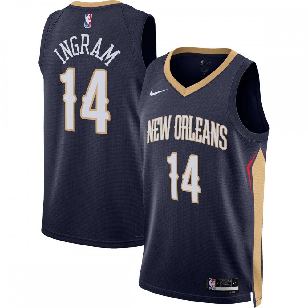 Brandon Ingram New Orleans Pelicans Unisex 2022/23 Swingman Jersey - Icon Edition - Navy-Pro Kit Vault | Brand New 26/27 Sports Jerseys